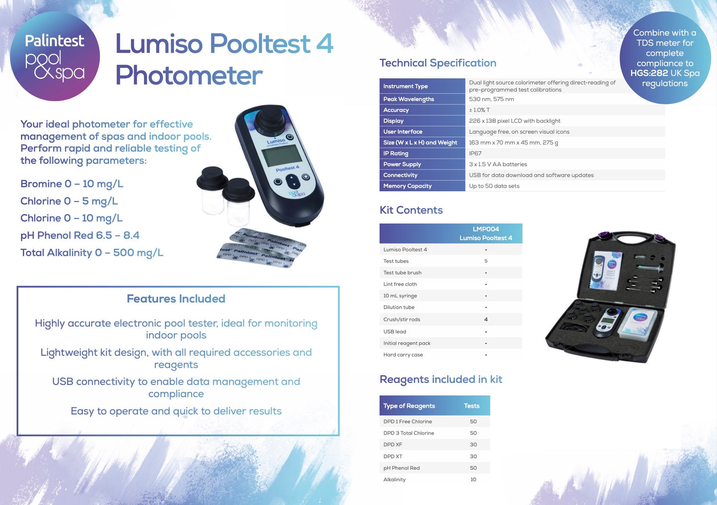 Pooltest 6 Lumiso Photometer (Hard Case)